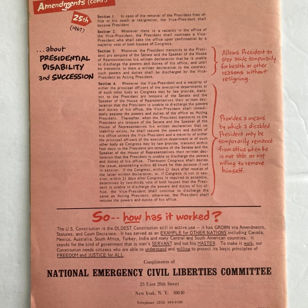 About the Constitution of the USA' - Vintage Scriptographic Booklet - Picture 3 of 5
